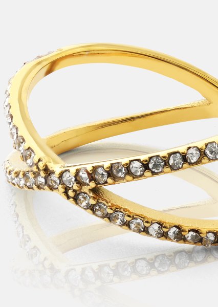 Sormus Sparkle X - 18k kultapäällysteinen