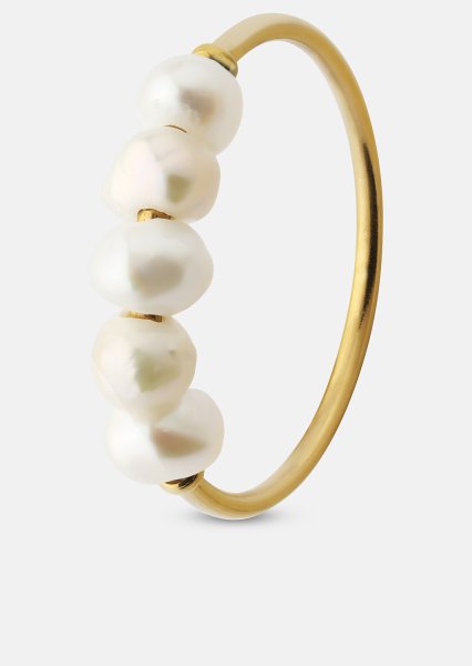 Ring Perla - 18k kultapäällysteinen