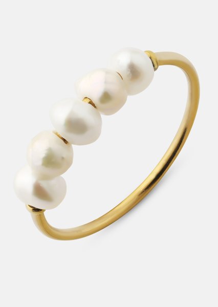 Ring Perla - 18k kultapäällysteinen