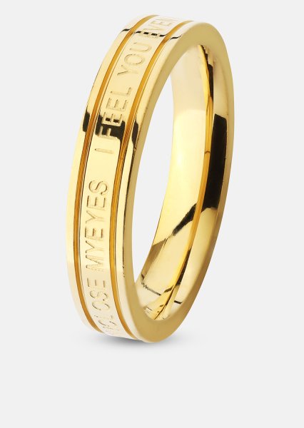 Sormus Plain Link - 18k Kullattu