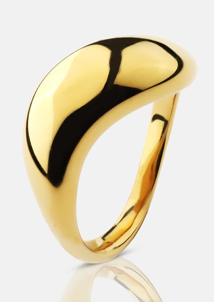 Sormus Soft Curve - 18k Kullattu