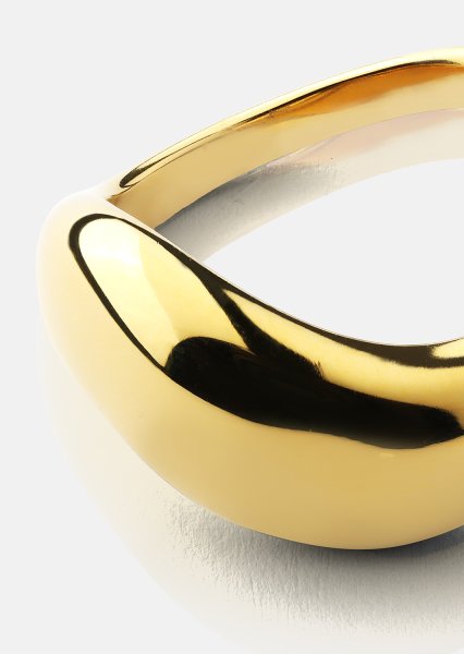 Sormus Soft Curve - 18k Kullattu