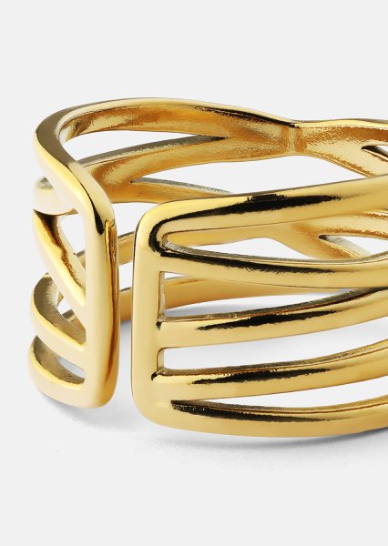 Sormus Golden Maze - 18k Kullattu