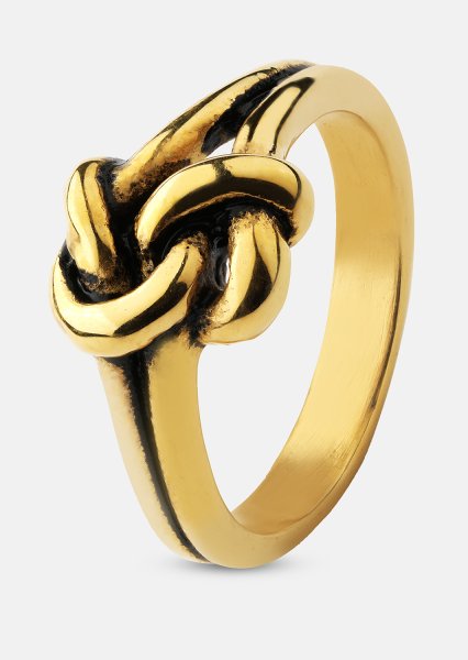 Sormus Knot - 18k kultapäällysteinen