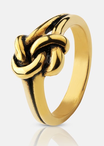 Sormus Knot - 18k kultapäällysteinen