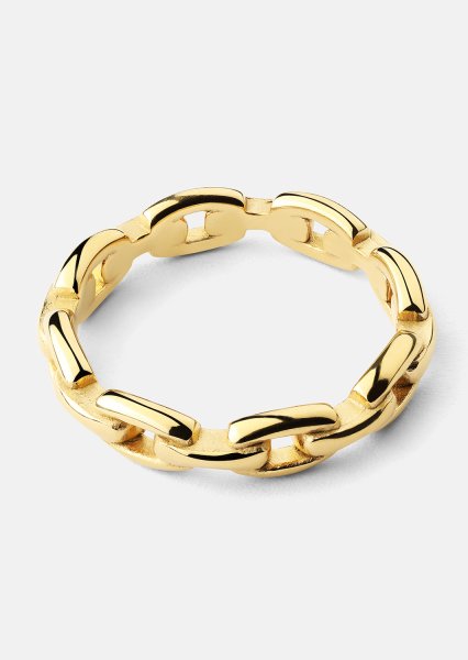 Sormus Bold Chain - 18K Kullattu