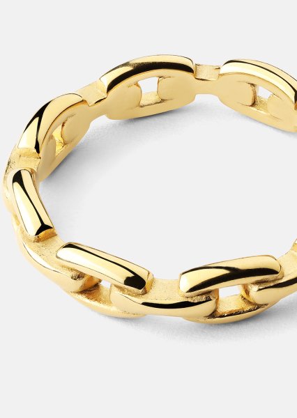 Sormus Bold Chain - 18K Kullattu