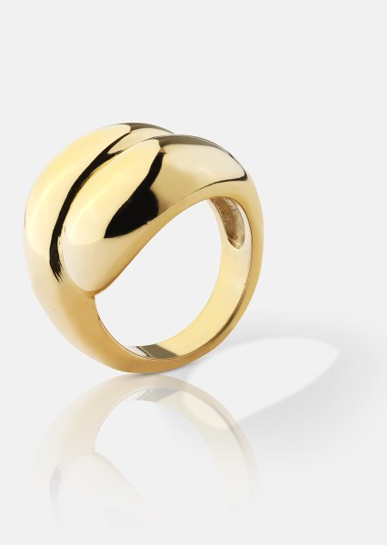Sormus Bold Flow - 18k Kullattu