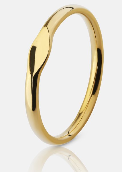 Initial Sormus – 18k Kullattu