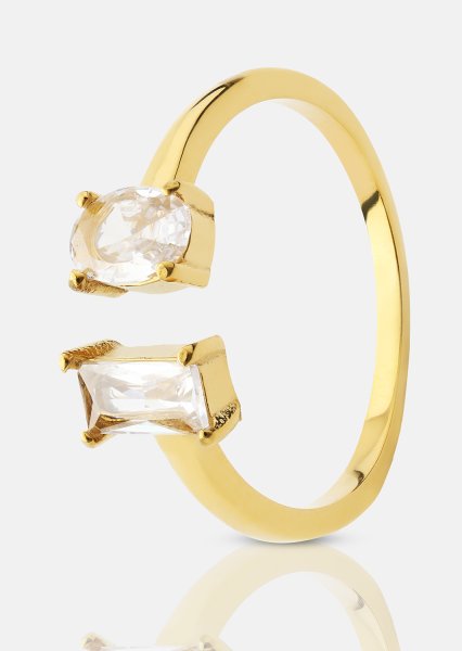 Sormus Duo Cut - 18k Gold Plated