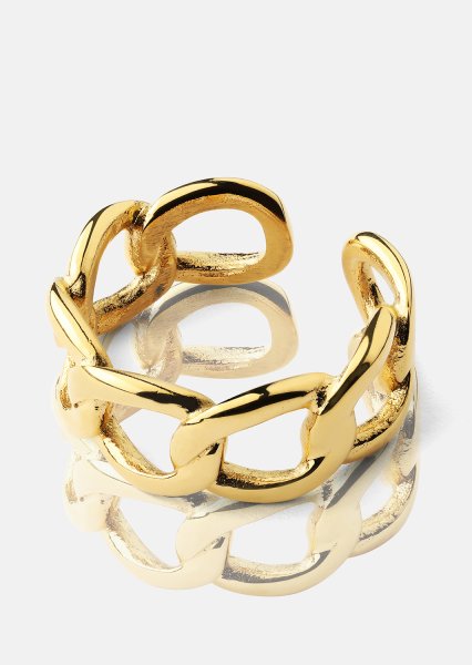 Sormus Bold Chain - 18K Kullattu