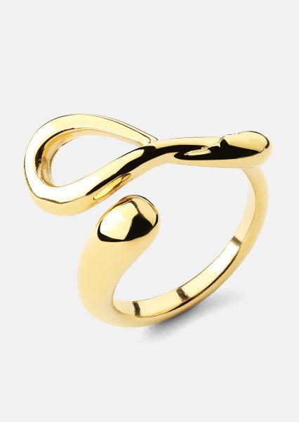 Sormus Loop - 18k Kullattu