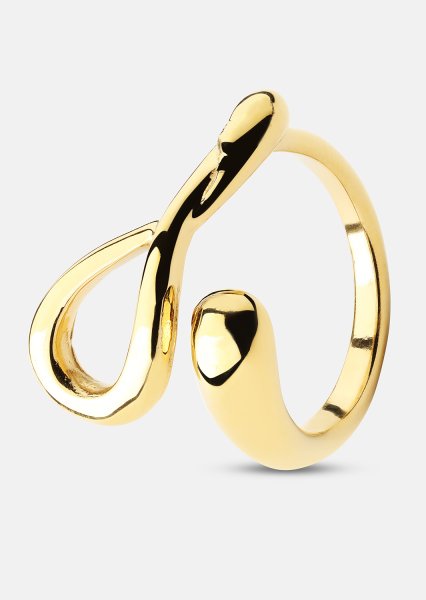 Sormus Loop - 18k Kullattu