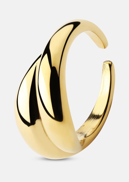 Sormus Wave Bold - 18k Kullattu