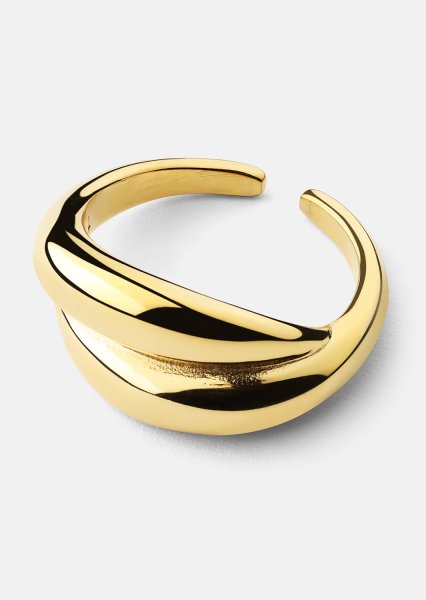 Sormus Wave Bold - 18k Kullattu