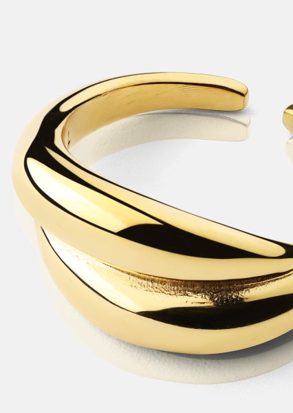 Sormus Wave Bold - 18k Kullattu