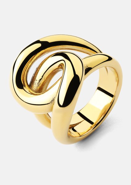 Sormus Infinity Knot - 18k Kullattu