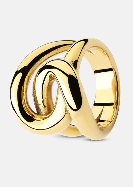 Sormus Infinity Knot - 18k Kullattu