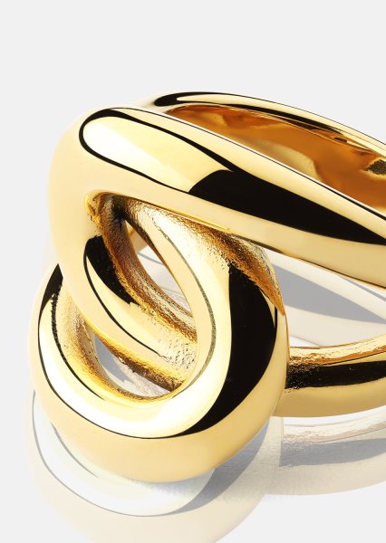 Sormus Infinity Knot - 18k Kullattu