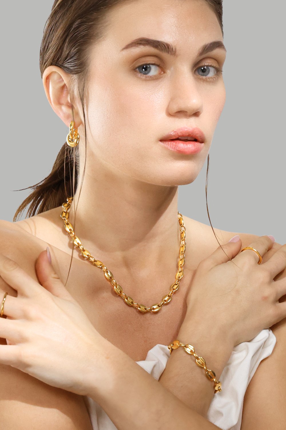 Sormu s Flow Sormus Thin - 18k Kullattu