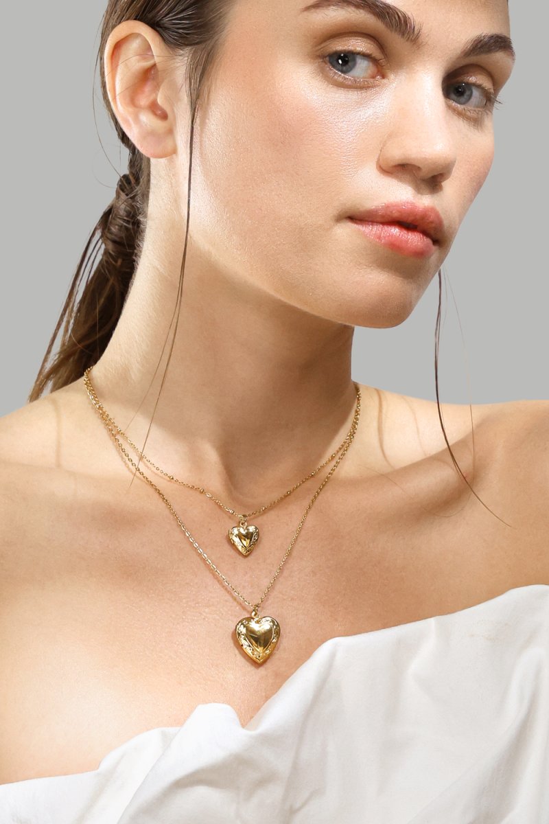 Kaulakoru Golden Heart big - 18k Kullattu