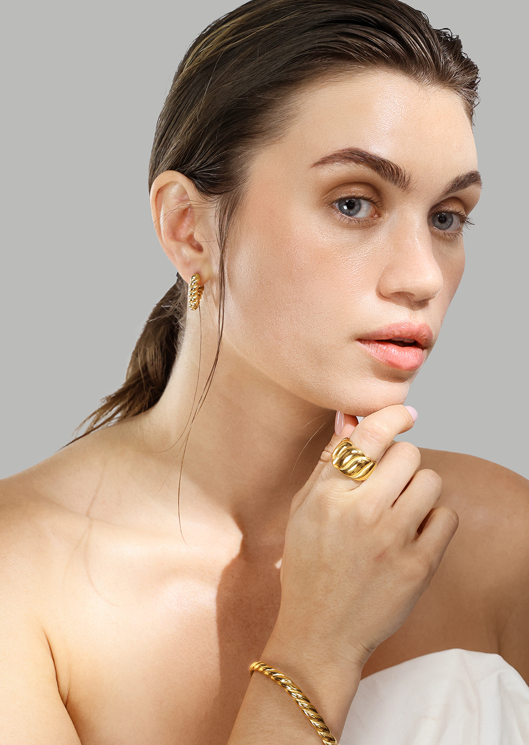 Rannekoru Twist Glow - 18k Kullattu