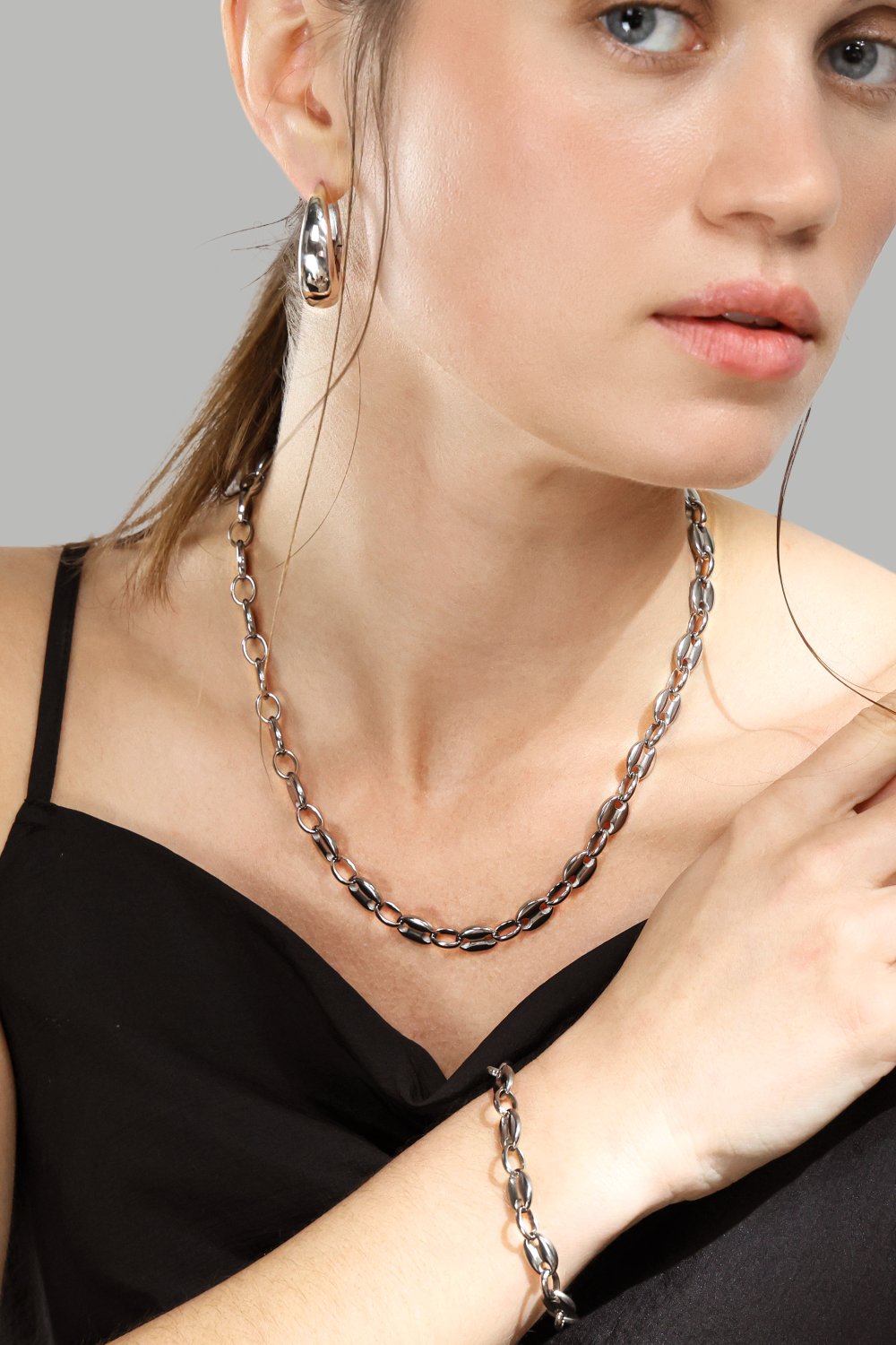Rannekoru Bold Chain – Hopeoitu