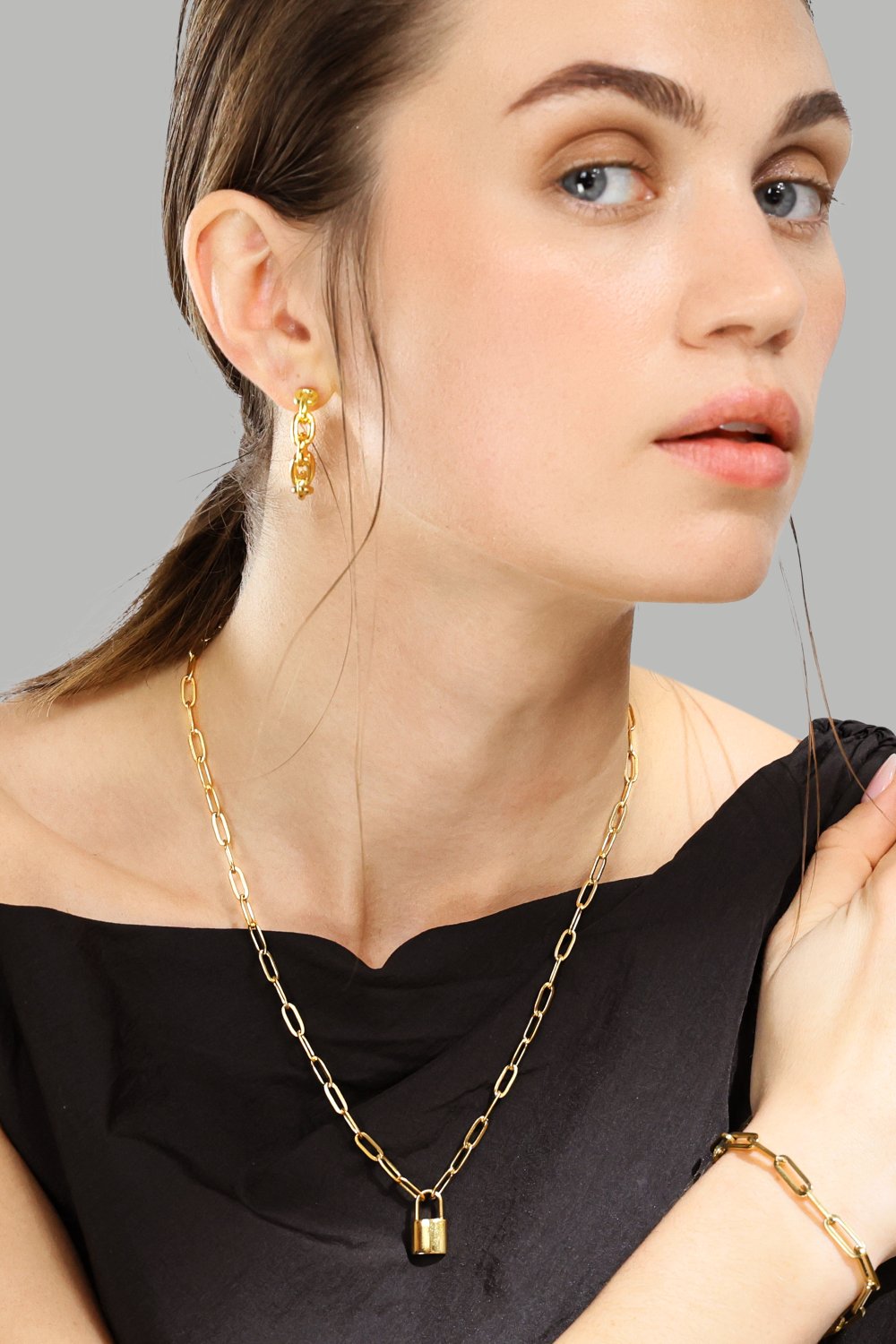 Rannekoru Link Luxel - 18k Kullattu