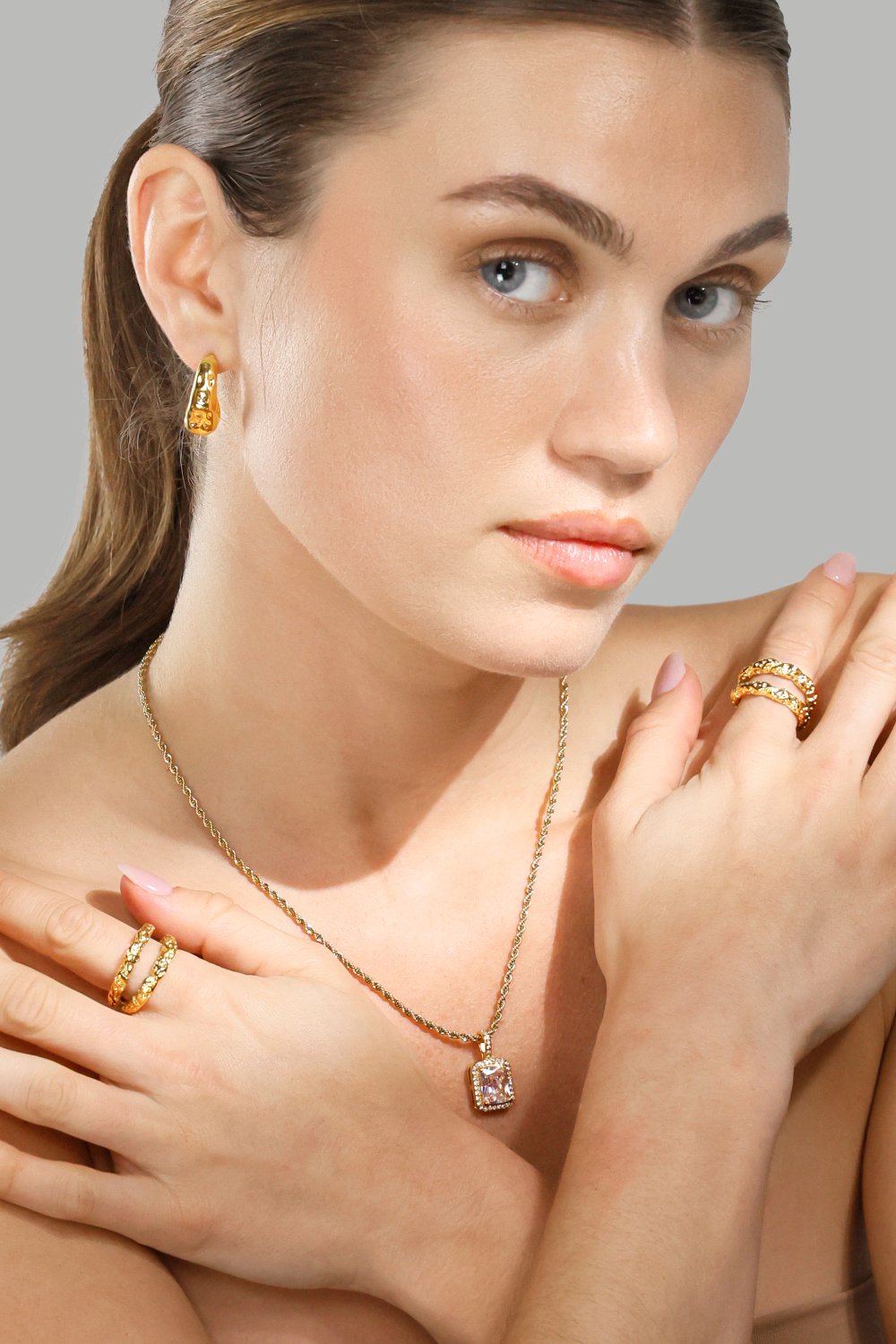 Sormus Duo - 18K Kullattu