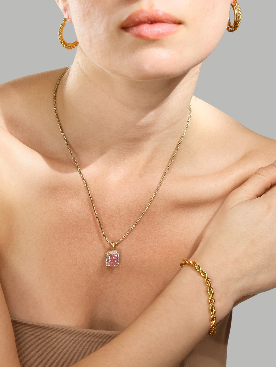 Rannekoru Tresse - 18k Kullattu