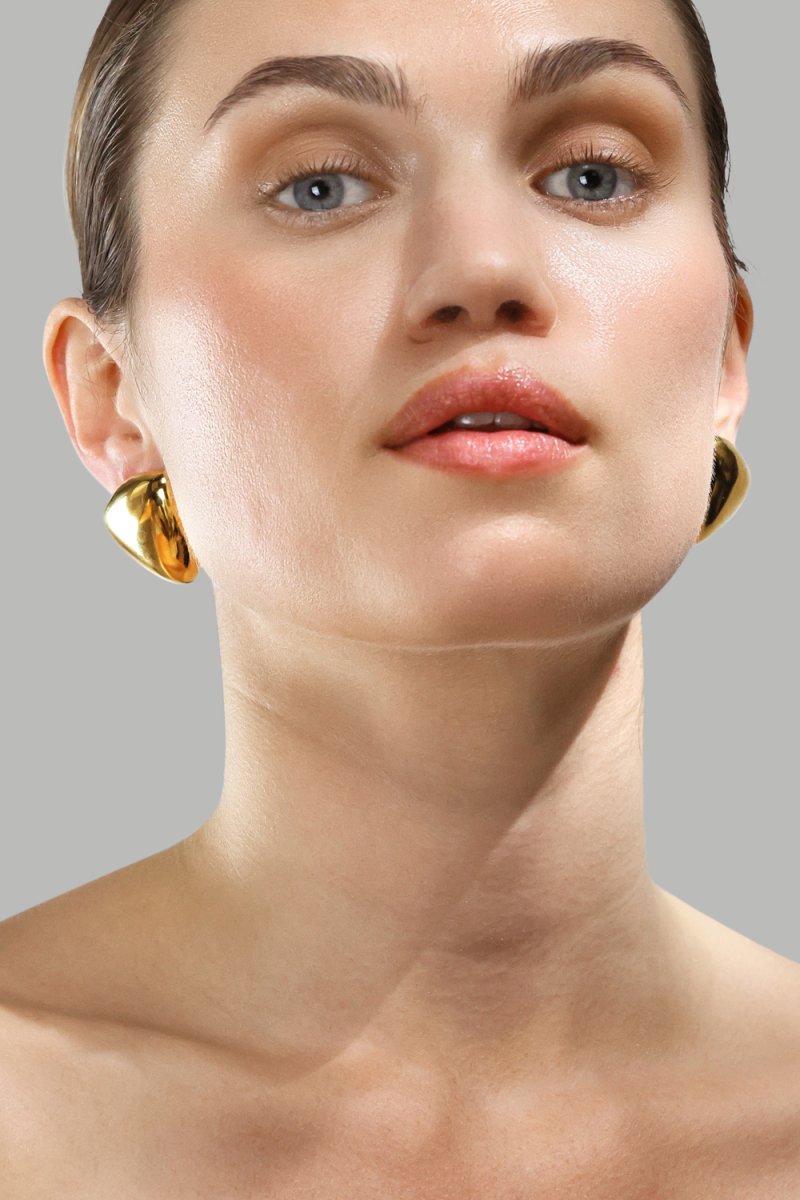 Korvakorut Bold Curve – 18k Kullatut