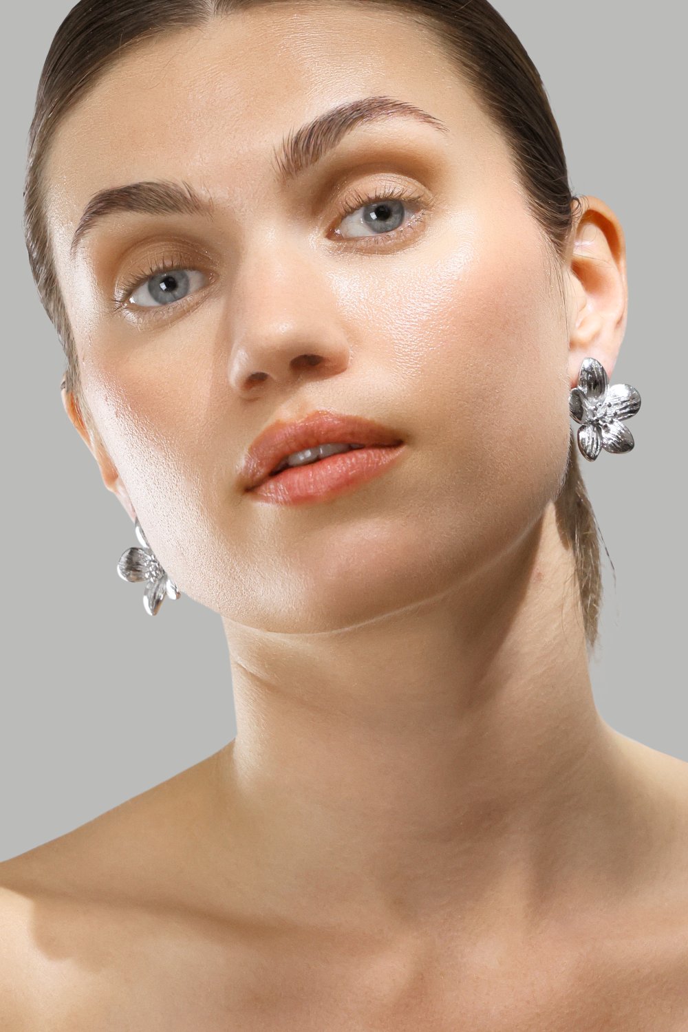 Korvakorut Flora Shine – Hopeoitut