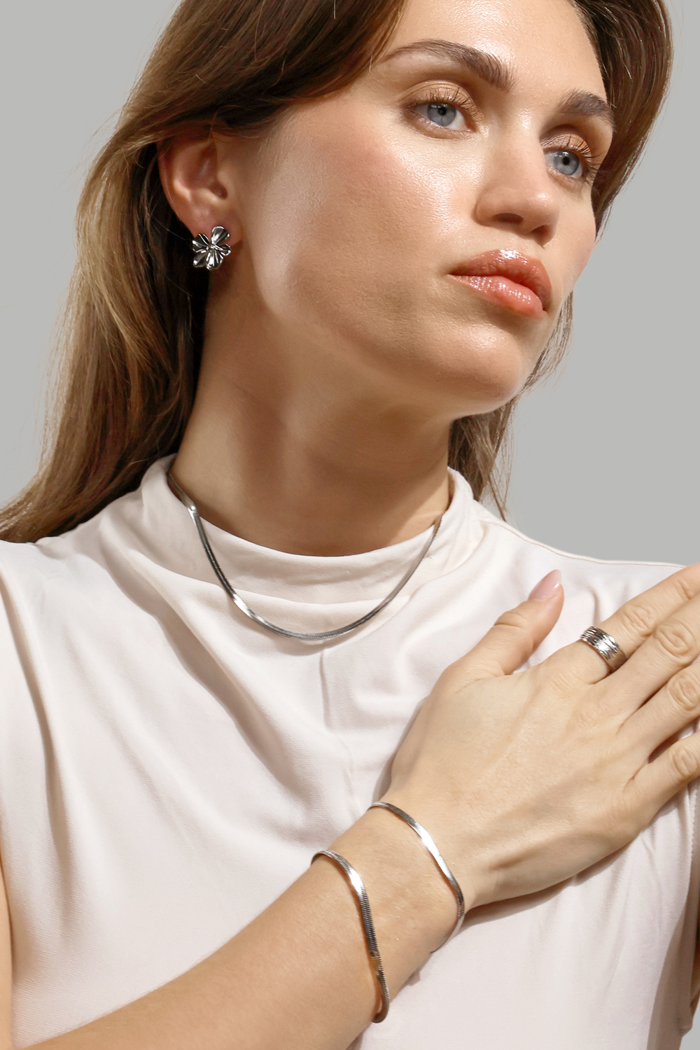 Florabella Korvakorut - Silver Plated