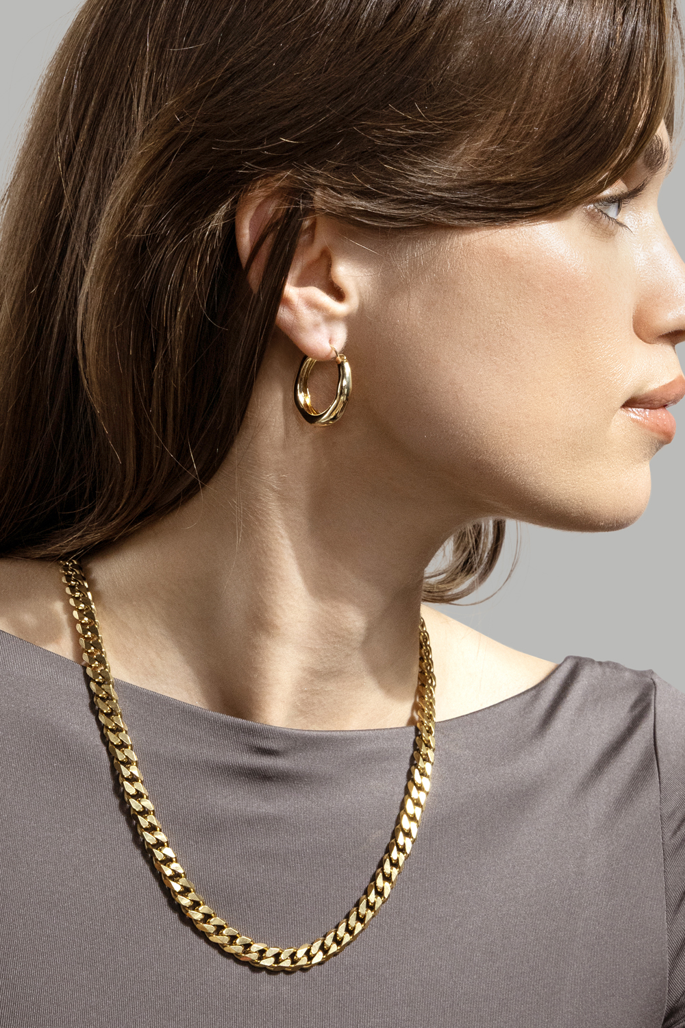 Korvakoru Mila Hoops - 18k Kullattu