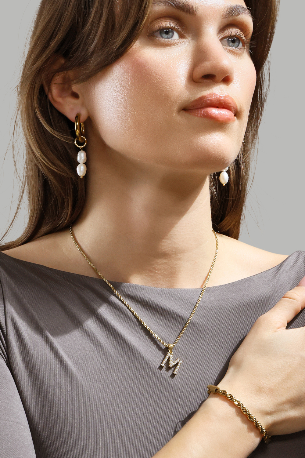 Amulet A-N Kaulakoru – 18k Kullattu