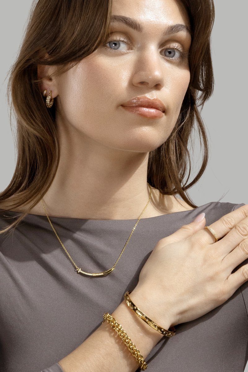 Rannekoru Royal Braid - 18k Kullattu