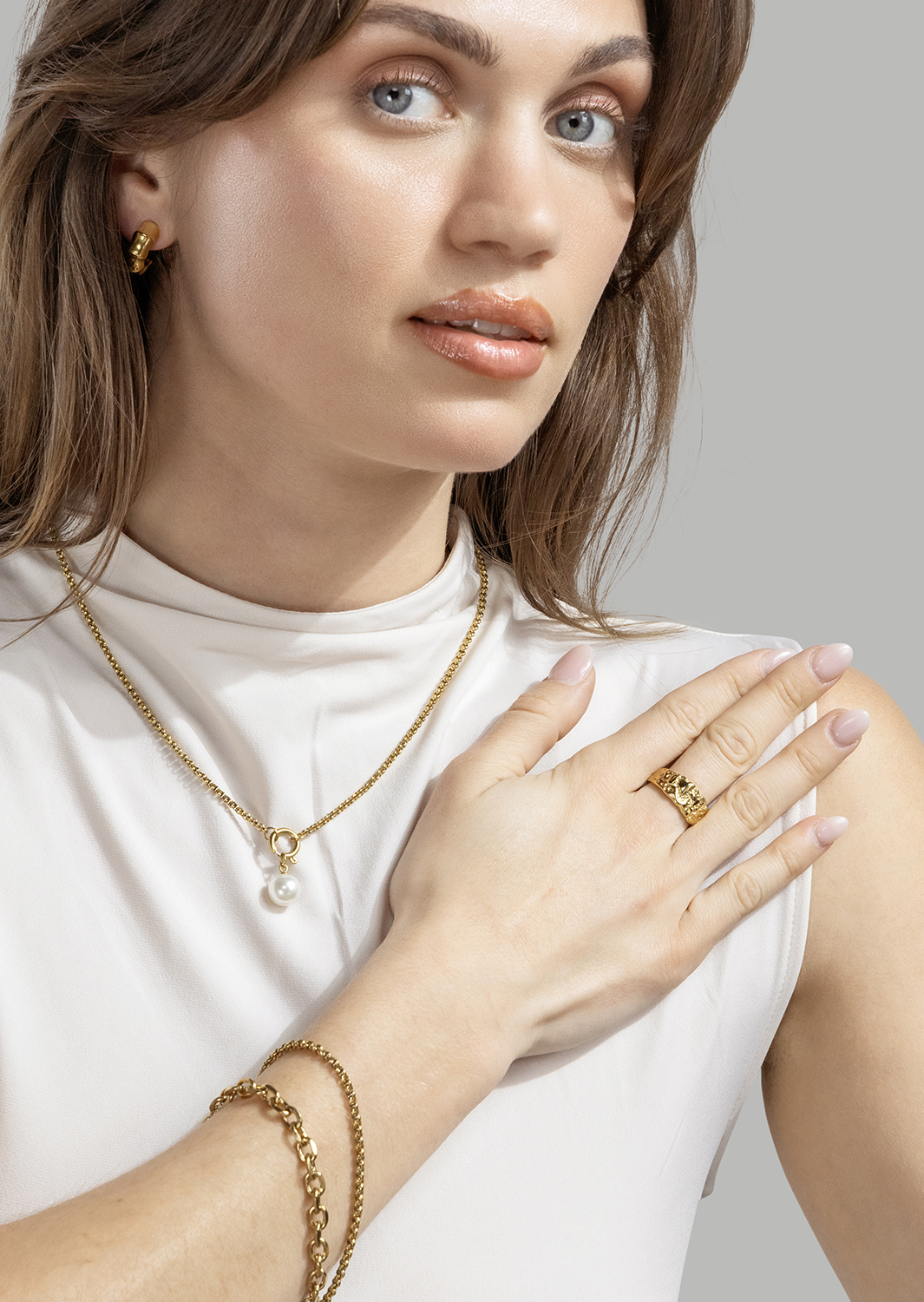 Eterna Sormus - 18k Kullattu