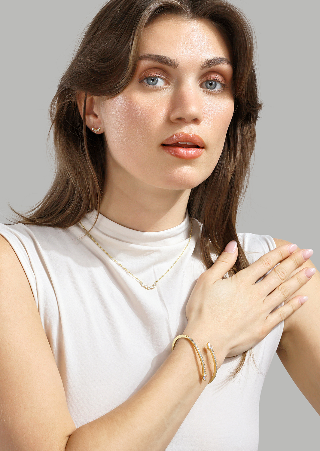 Korvakorut Leaf Studs - 18k Gold Plated