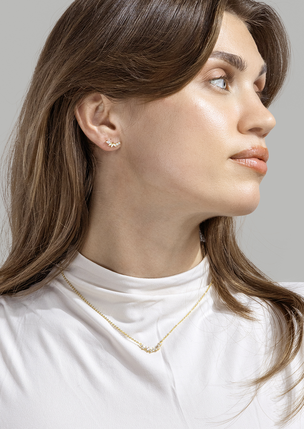 Korvakorut Leaf Studs - 18k Gold Plated