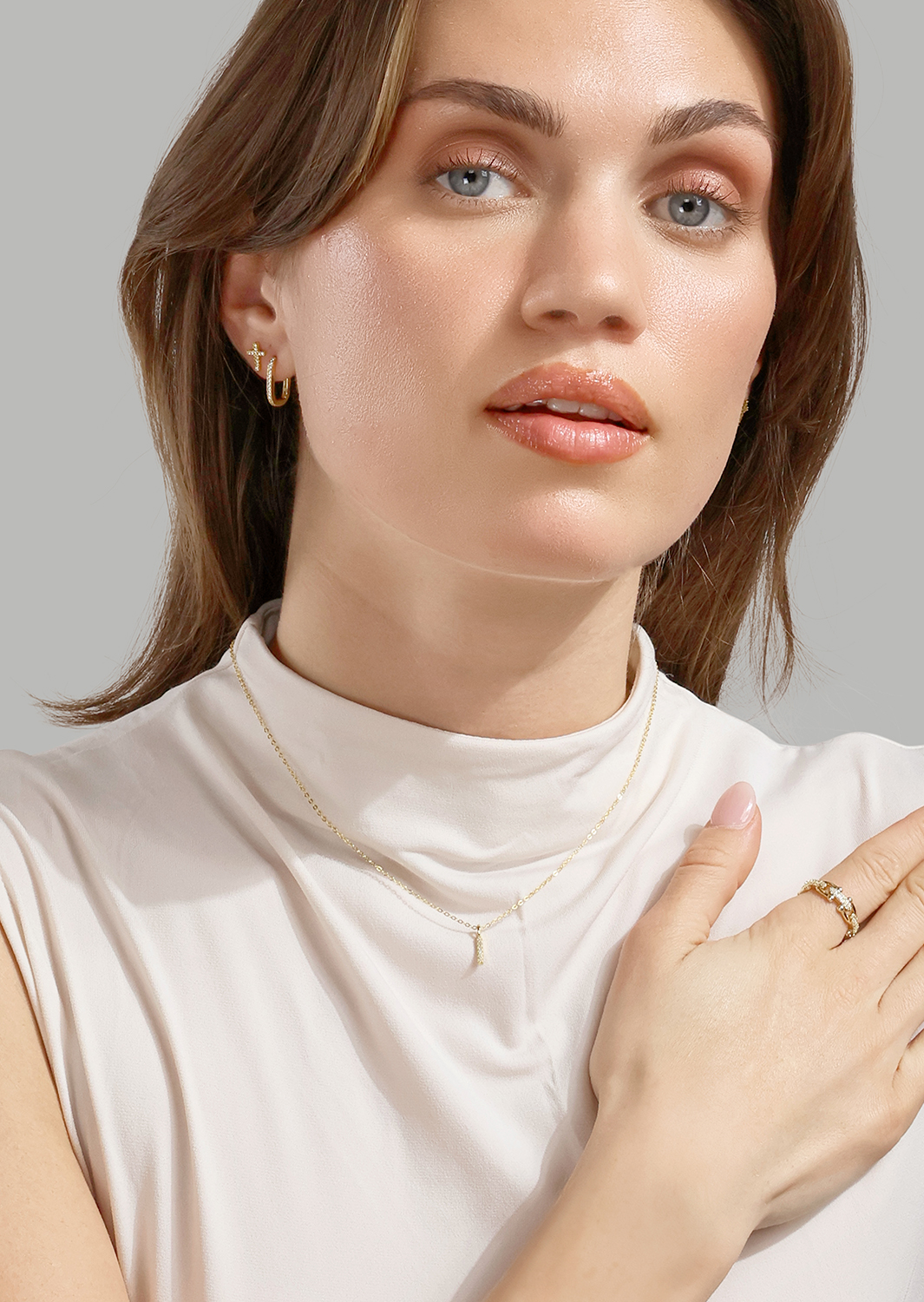 Sormus Link Luxe - 18k Kullattu