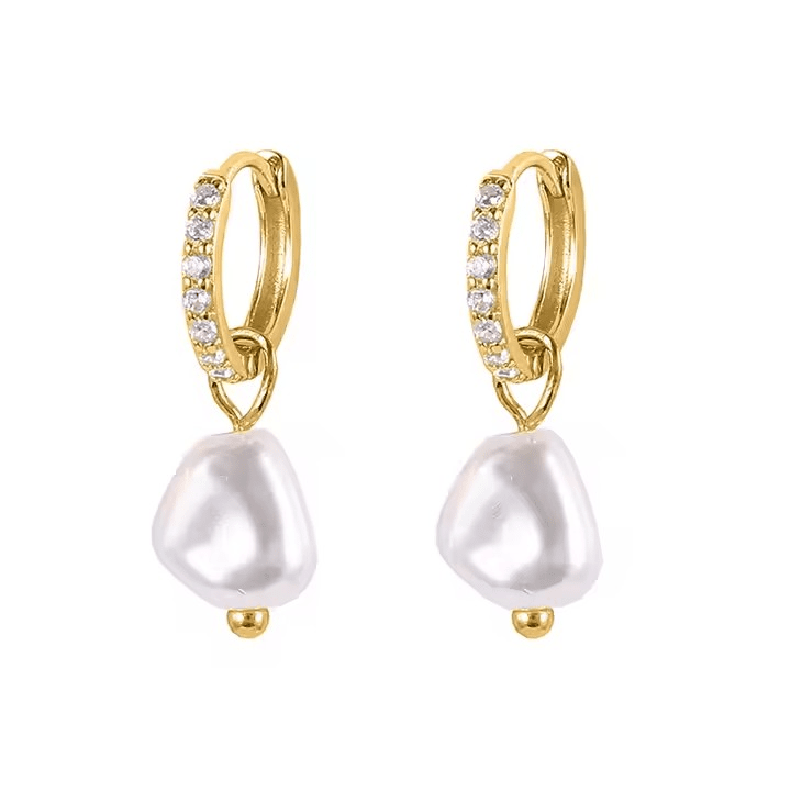 Pearl Charm Korvakorut – 18k Kullatut