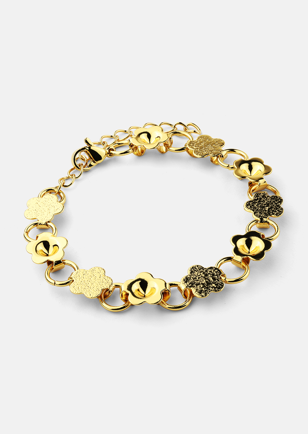 Rannekoru Flora Link - 18k Kullattu