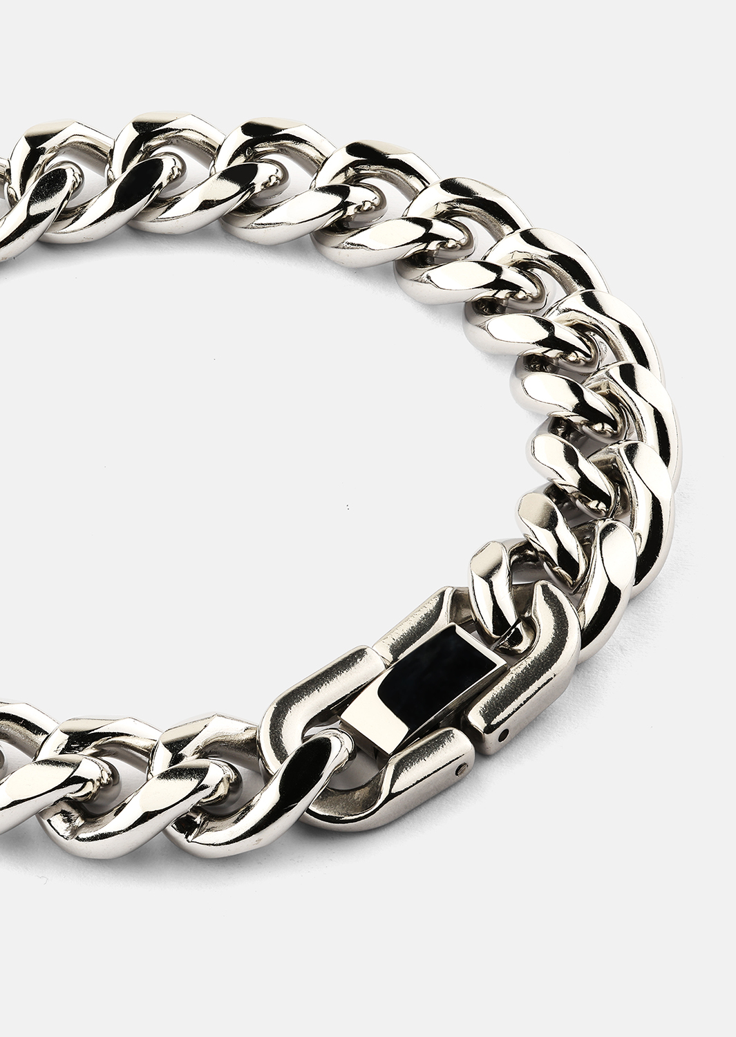 Rannekoru Steel Bold - Hopeoitu
