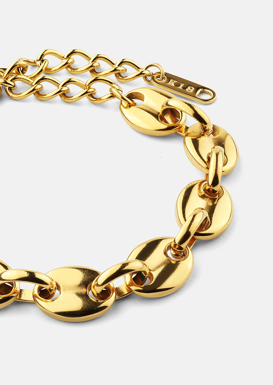 Rannekoru Bold Chain - 18k Kullattu