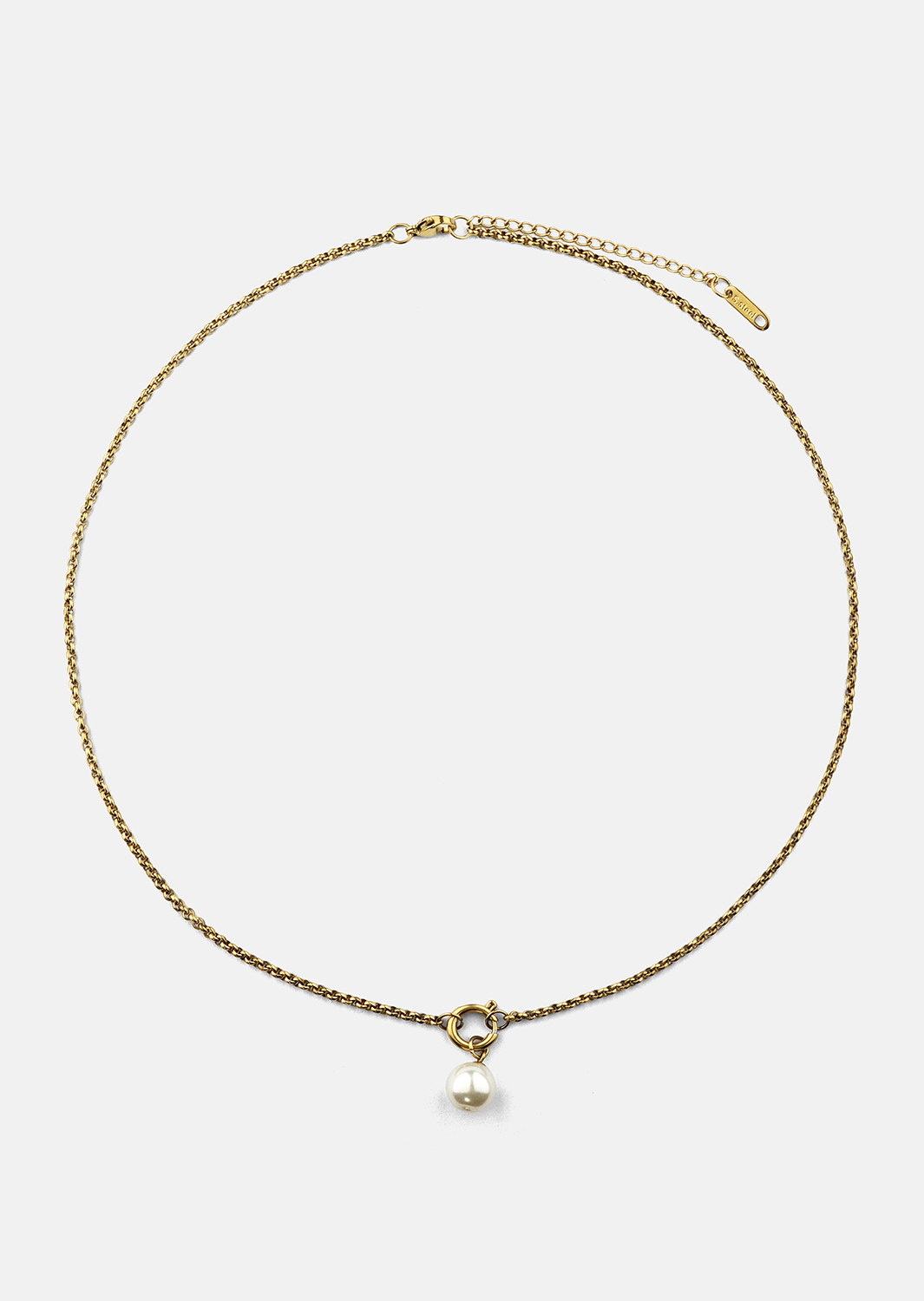 Kaulakoru Opal Circle Necklace - 18k Kullattu