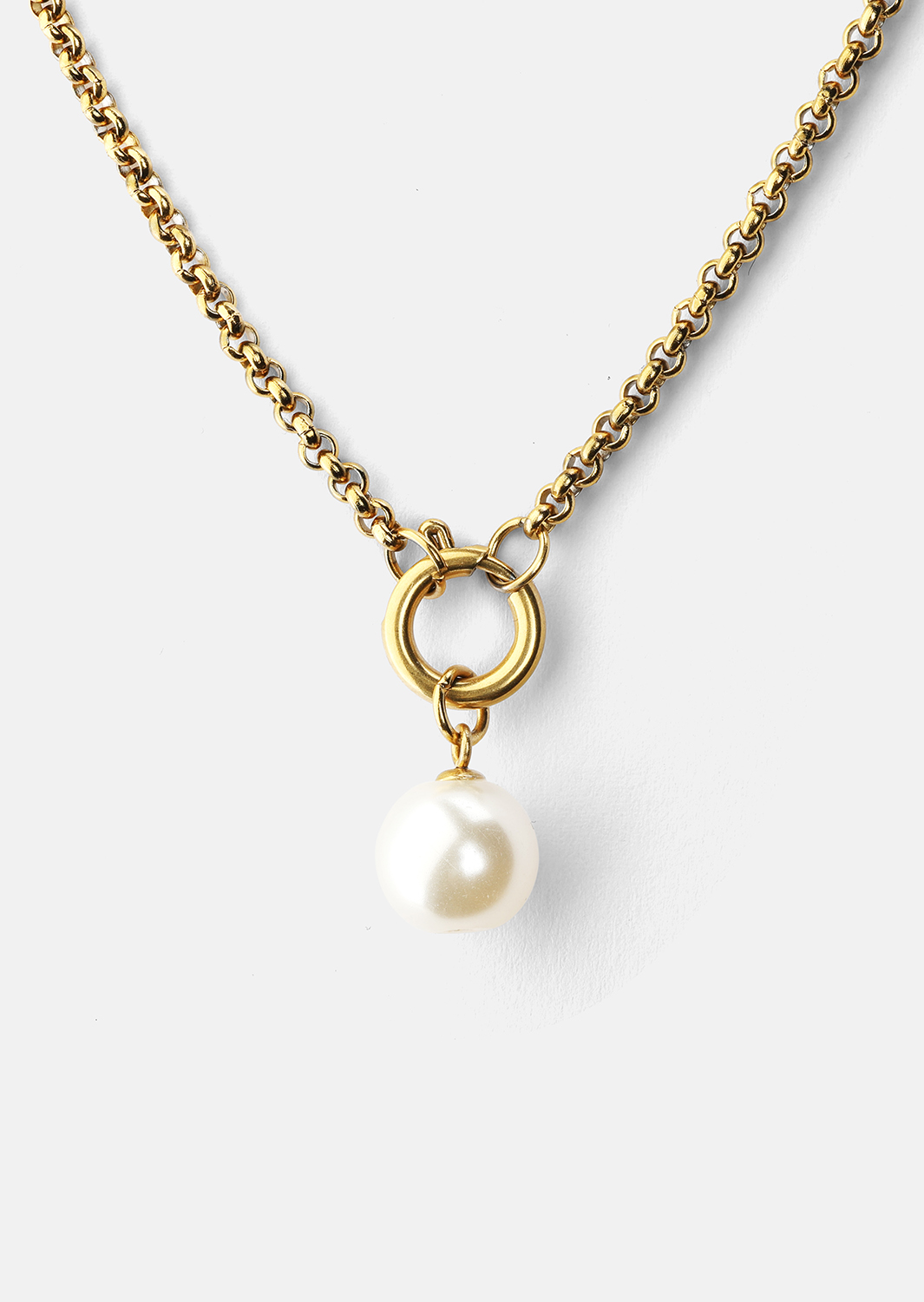 Kaulakoru Opal Circle Necklace - 18k Kullattu