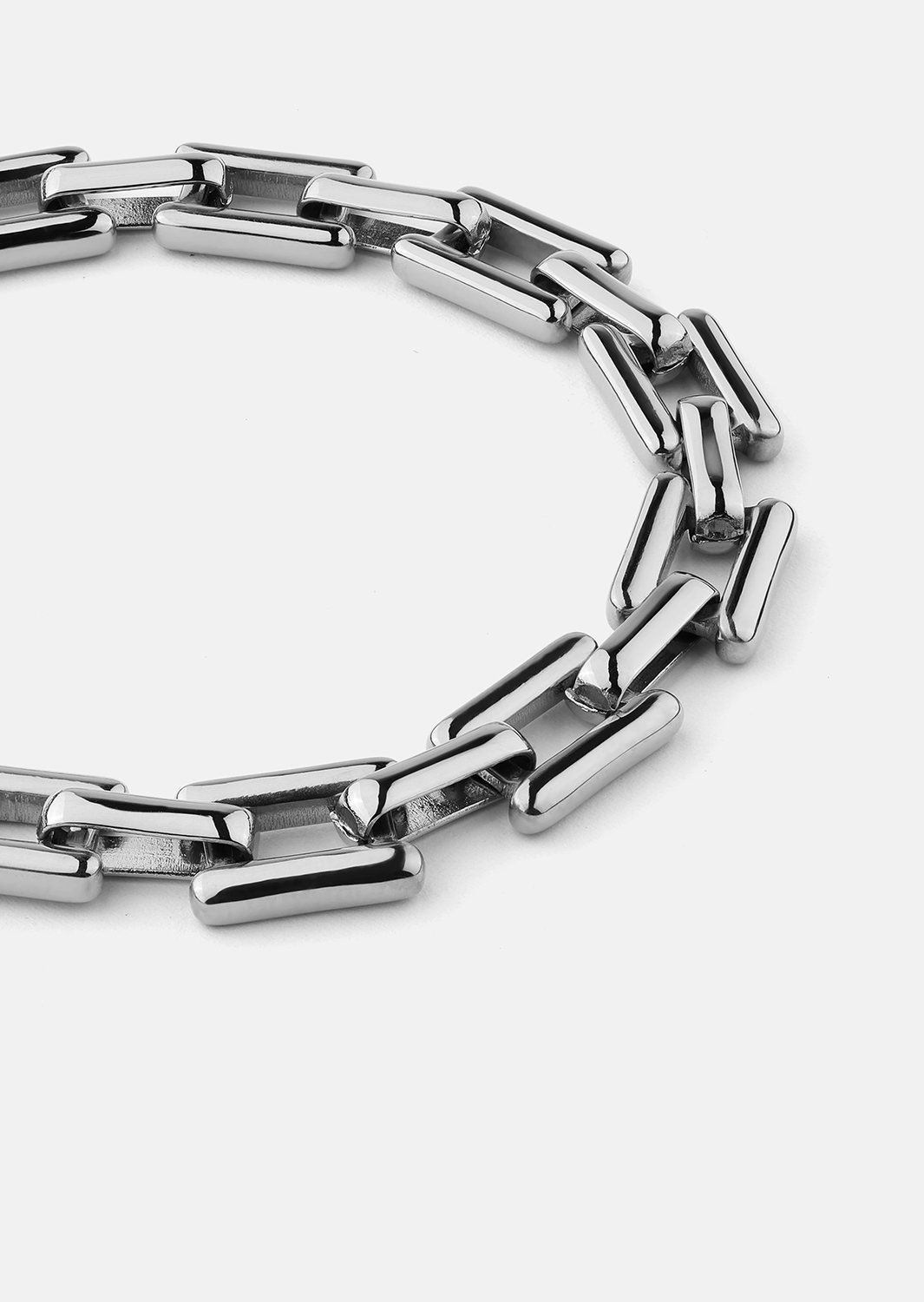 Rannekoru Luxe Link - Hopeoitu