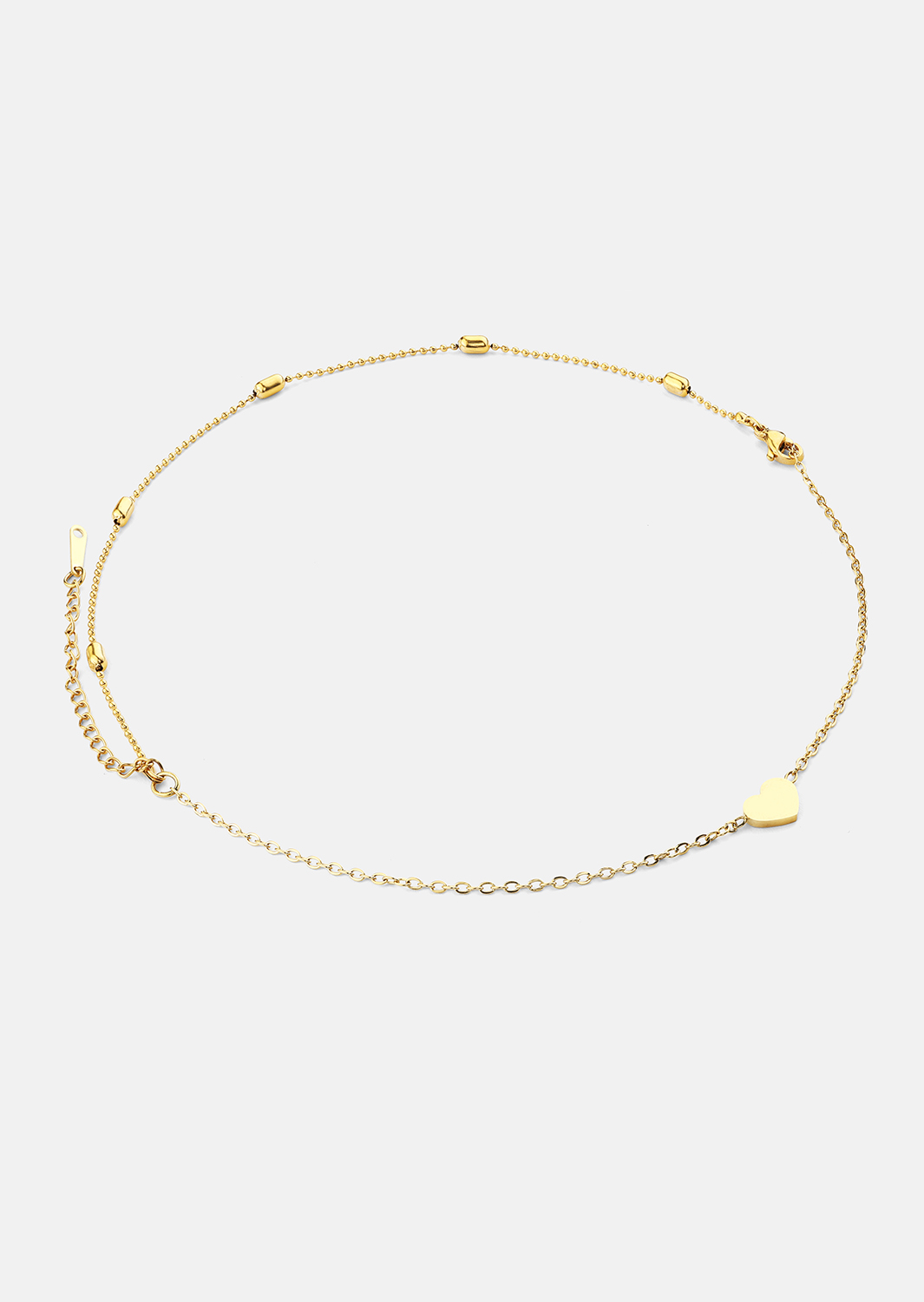 Rannekoru Heart Chain – 18k Kullattu
