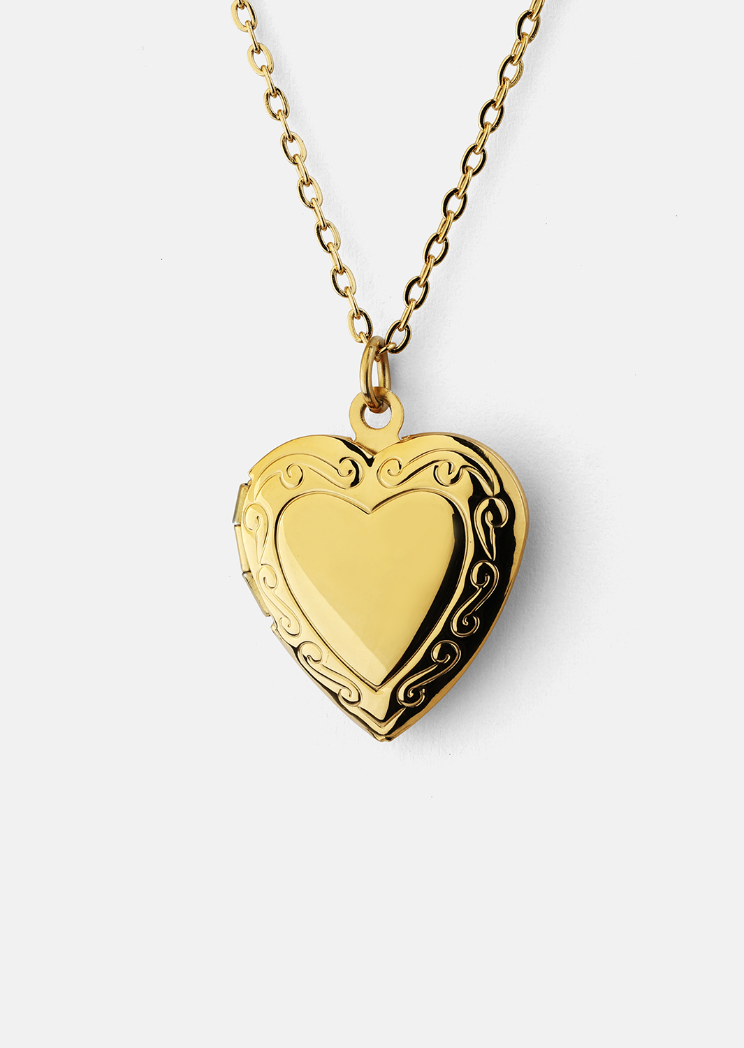 Kaulakoru Golden Heart big - 18k Kullattu