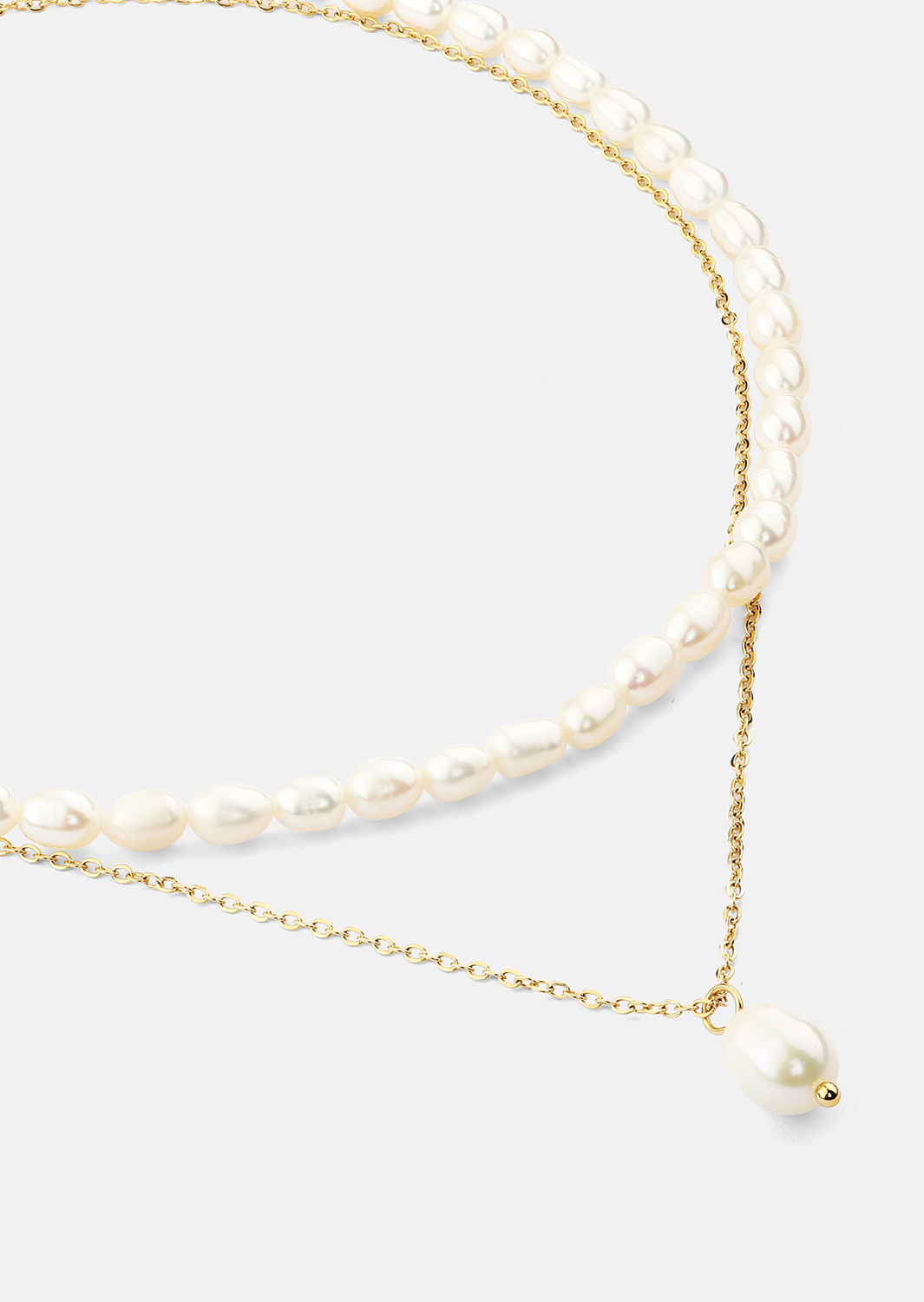 Kaulakoru Duo Pearl & Gold - 18k Kullattu